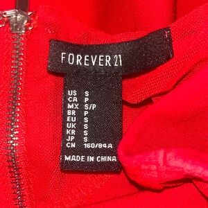 ❤️ Forever 21 Red Off-the-Shoulder Skater Mini Dress ❤️